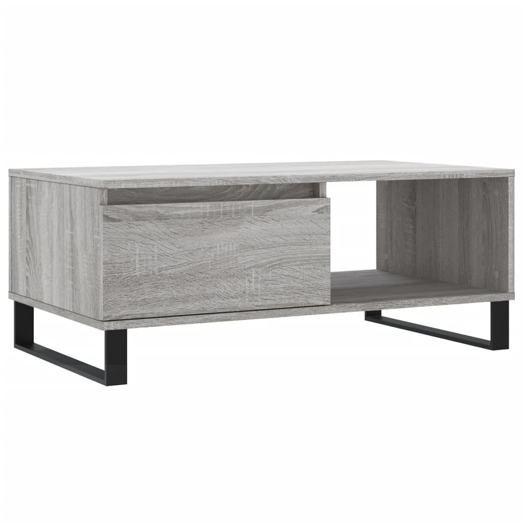 Couchtisch Grau Sonoma 90x50x36,5 cm Holzwerkstoff