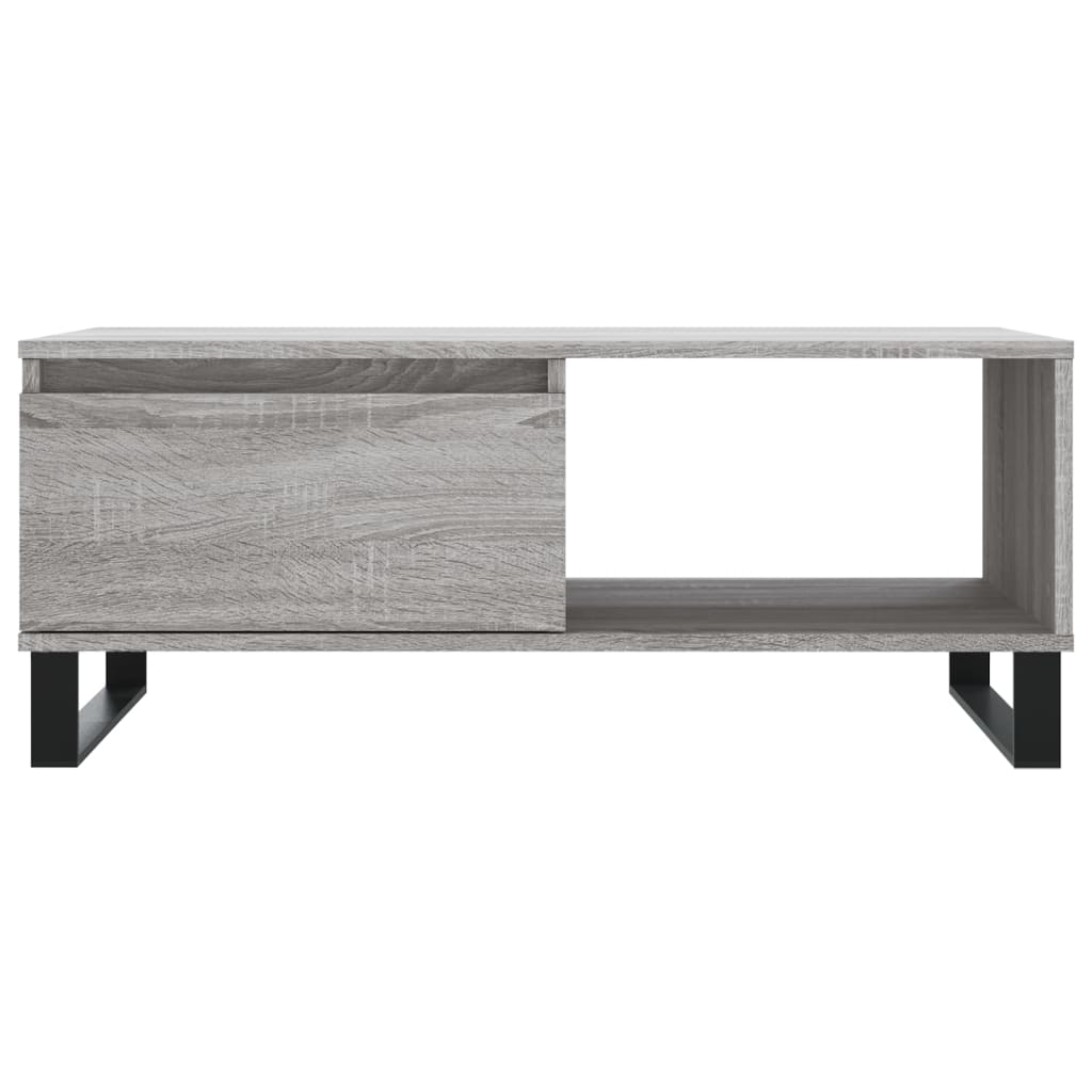 Couchtisch Grau Sonoma 90x50x36,5 cm Holzwerkstoff