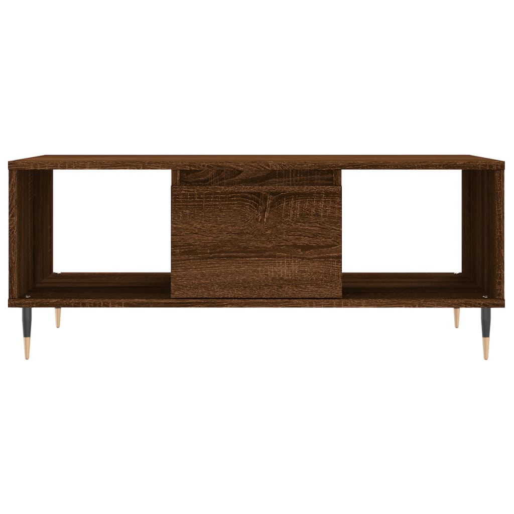 Couchtisch Braun Eichen-Optik 90x50x36,5 cm Holzwerkstoff