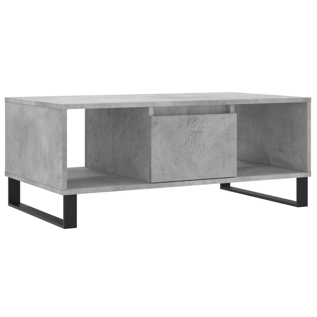 Couchtisch Betongrau 90x50x36,5 cm Holzwerkstoff