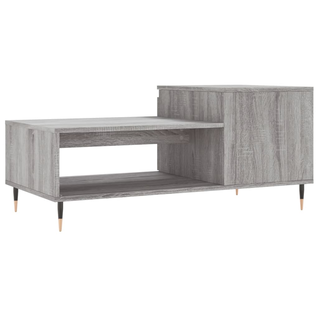 Couchtisch Grau Sonoma 100x50x45 cm Holzwerkstoff