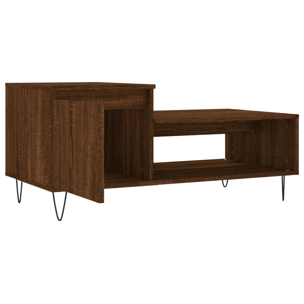 Couchtisch Braun Eichen-Optik 100x50x45 cm Holzwerkstoff