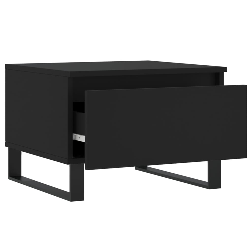 Couchtische 2 Stk. Schwarz 50x46x35 cm Holzwerkstoff