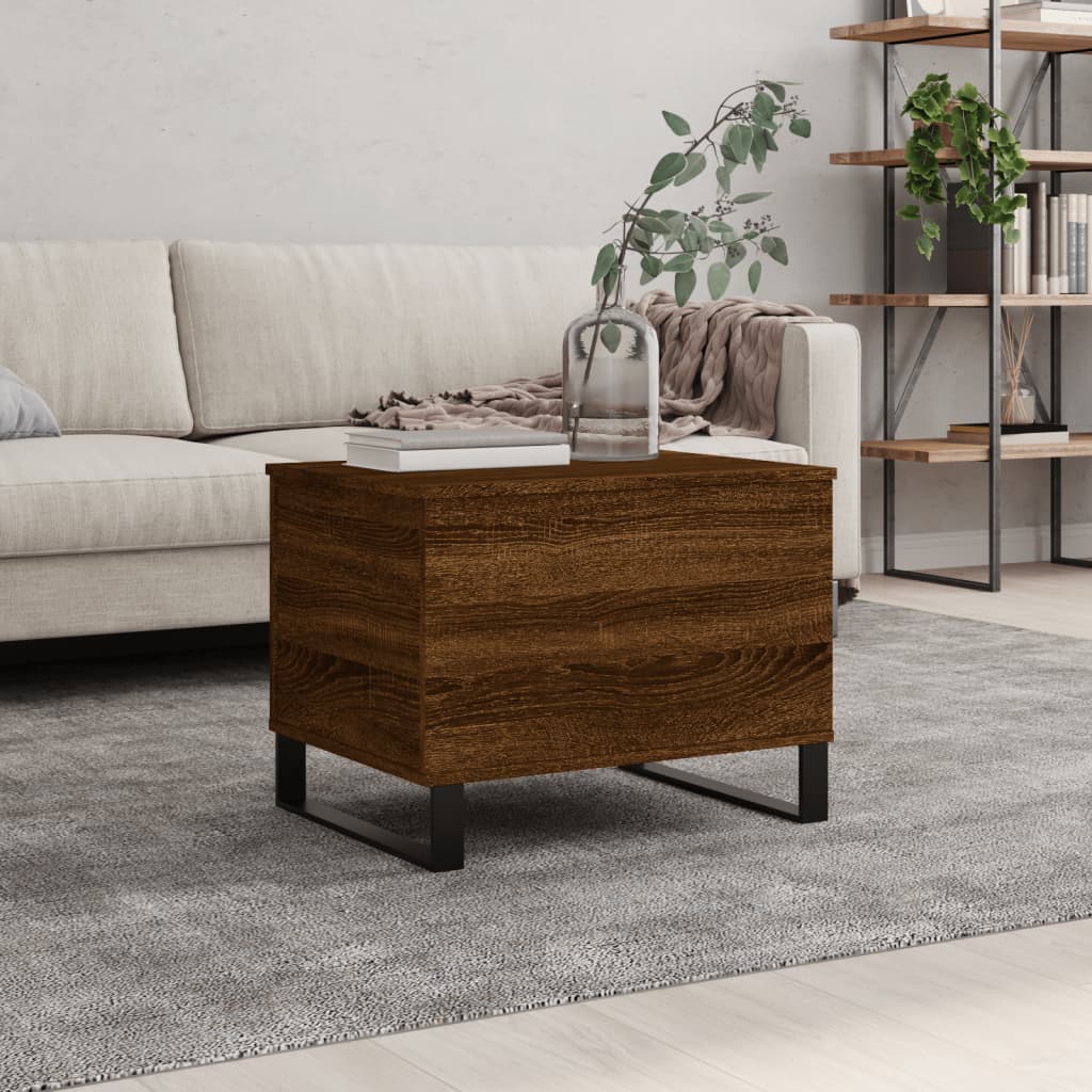 Couchtisch Braun Eichen-Optik 60x44,5x45 cm Holzwerkstoff