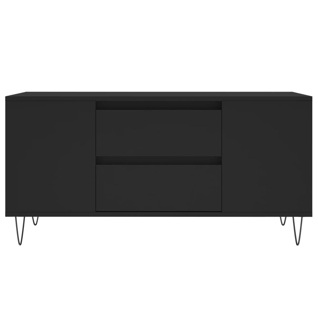 Couchtisch Schwarz 102x44,5x50 cm Holzwerkstoff