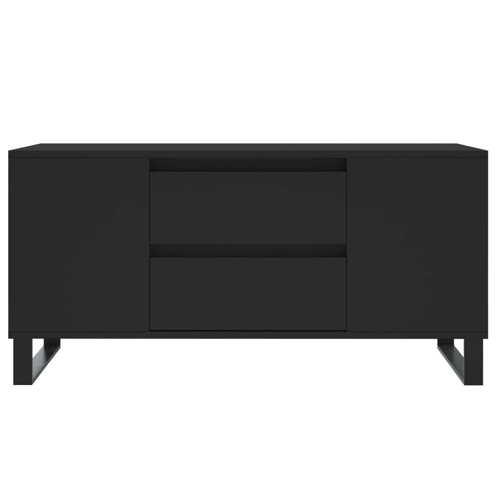 Couchtisch Schwarz 102x44,5x50 cm Holzwerkstoff