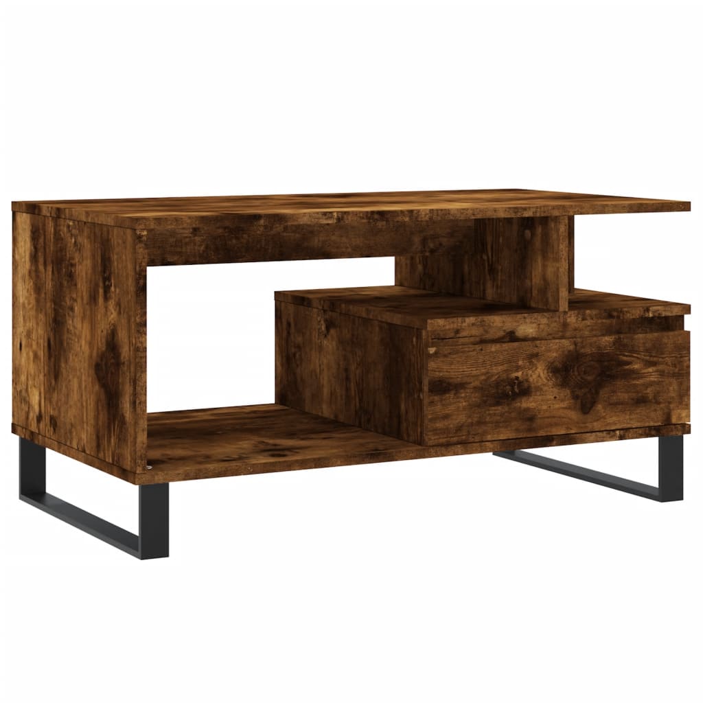 Couchtisch Räuchereiche 90x49x45 cm Holzwerkstoff