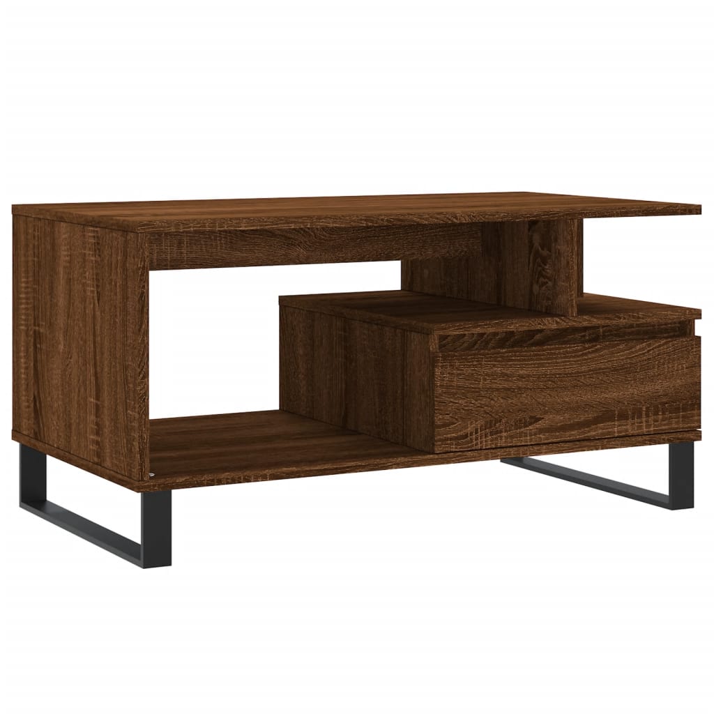 Couchtisch Braun Eichen-Optik 90x49x45 cm Holzwerkstoff