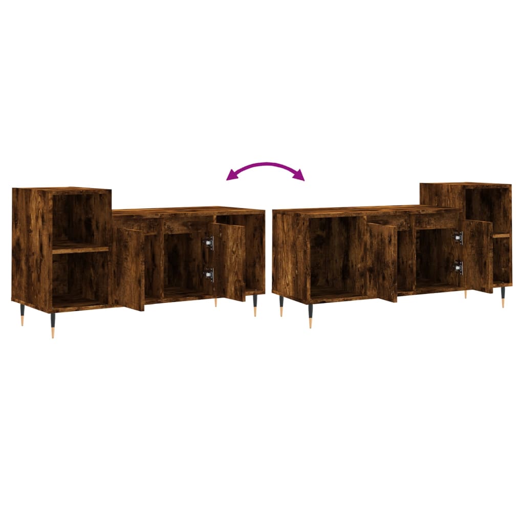 TV-Schrank Räuchereiche 100x35x55 cm Holzwerkstoff