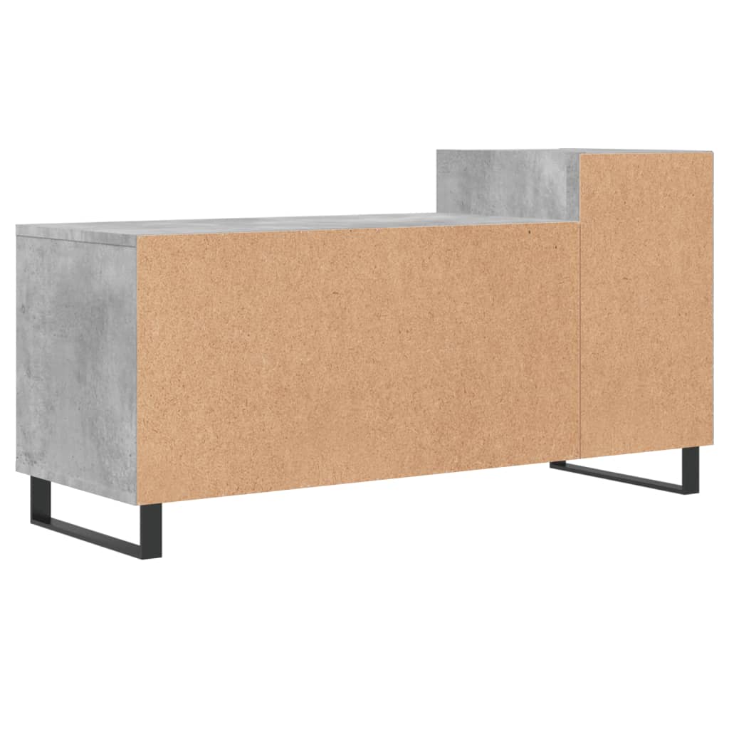 TV-Schrank Betongrau 100x35x55 cm Holzwerkstoff