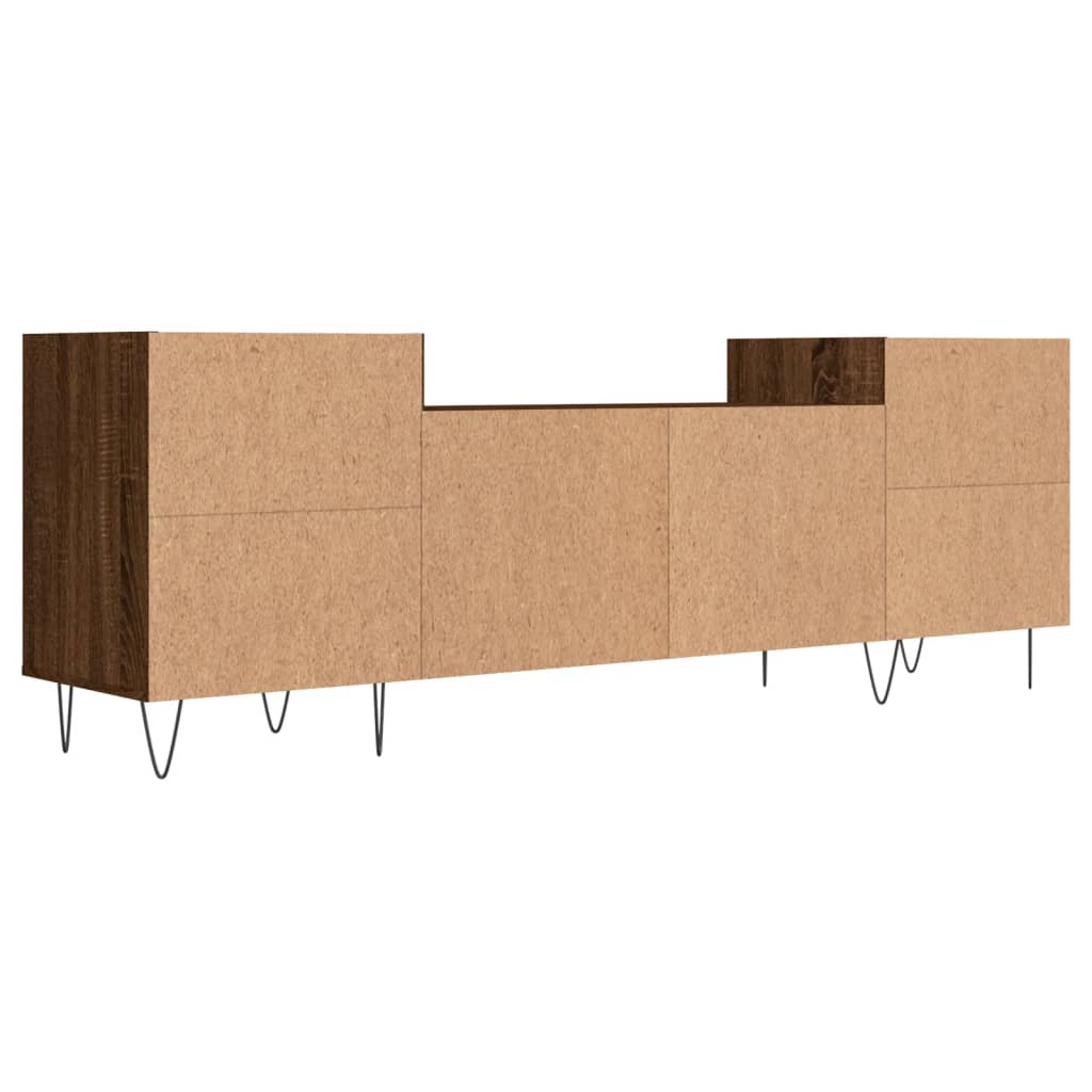 TV-Schrank Braun Eichen-Optik 160x35x55 cm Holzwerkstoff