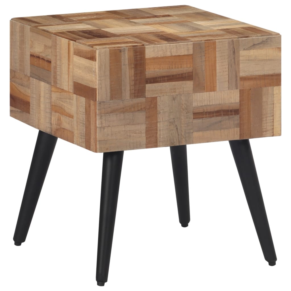 Beistelltisch 40x40x45 cm Recyceltes Massivholz Teak