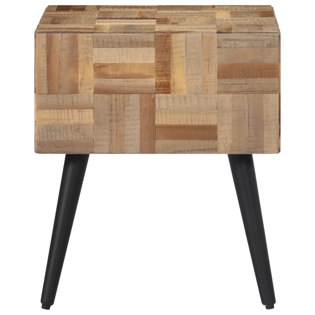 Beistelltisch 40x40x45 cm Recyceltes Massivholz Teak