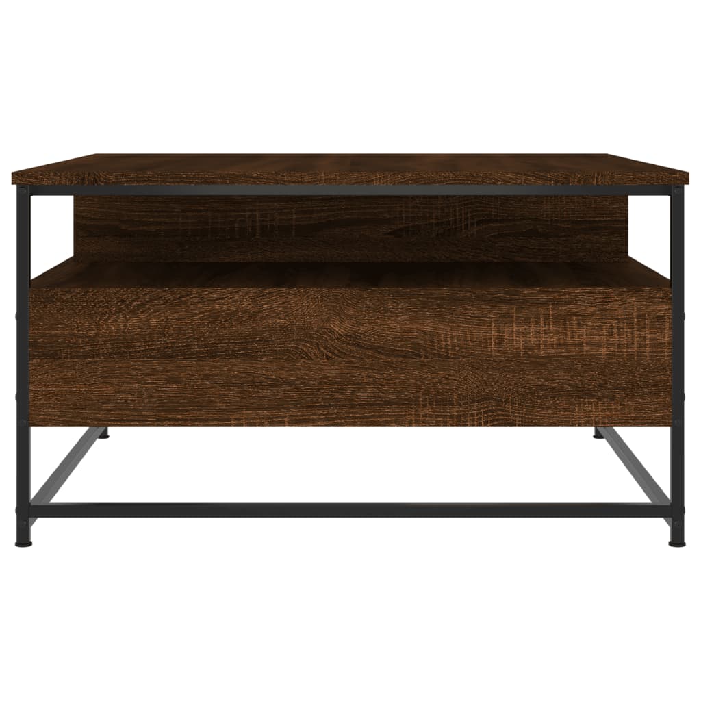 Couchtisch Braun Eichen-Optik 80x80x45 cm Holzwerkstoff