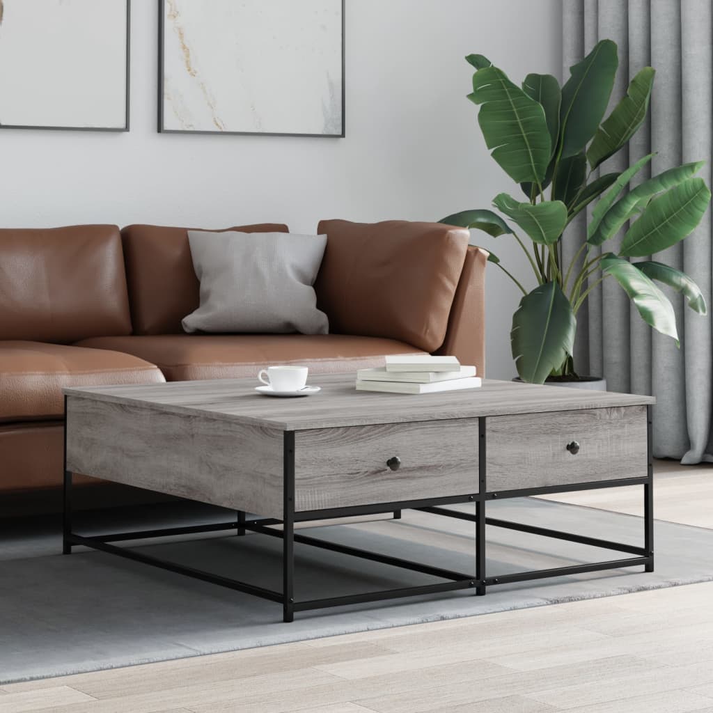 Couchtisch Grau Sonoma 100x99x40 cm Holzwerkstoff