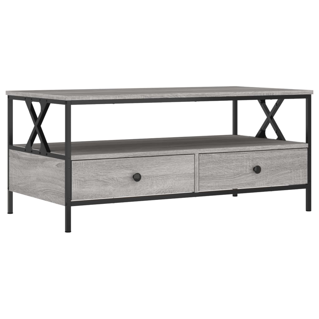 Couchtisch Grau Sonoma 100x51x45 cm Holzwerkstoff