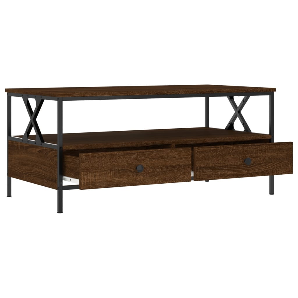 Couchtisch Braun Eichen-Optik 100x51x45 cm Holzwerkstoff