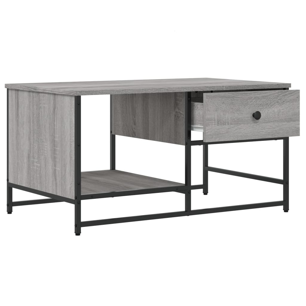 Couchtisch Grau Sonoma 85,5x51x45 cm Holzwerkstoff