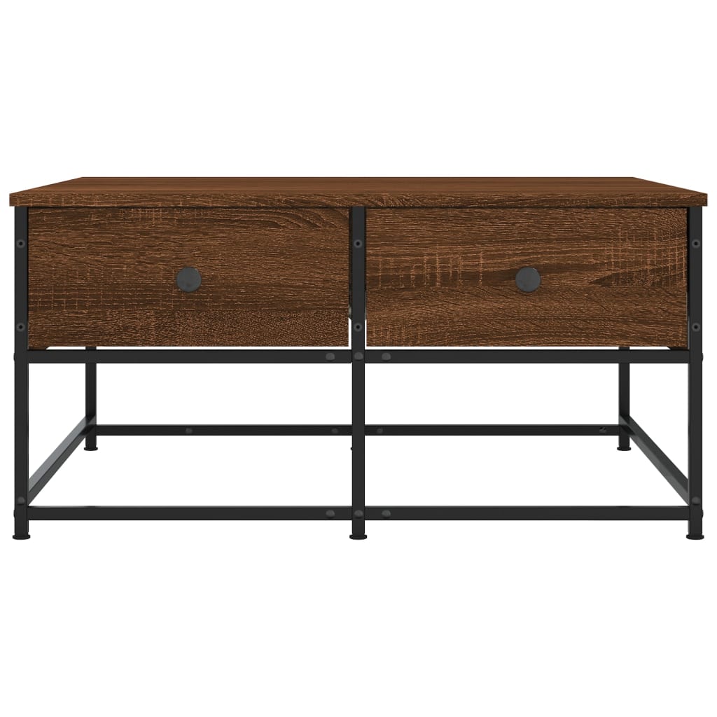 Couchtisch Braun Eichen-Optik 80x80x40 cm Holzwerkstoff