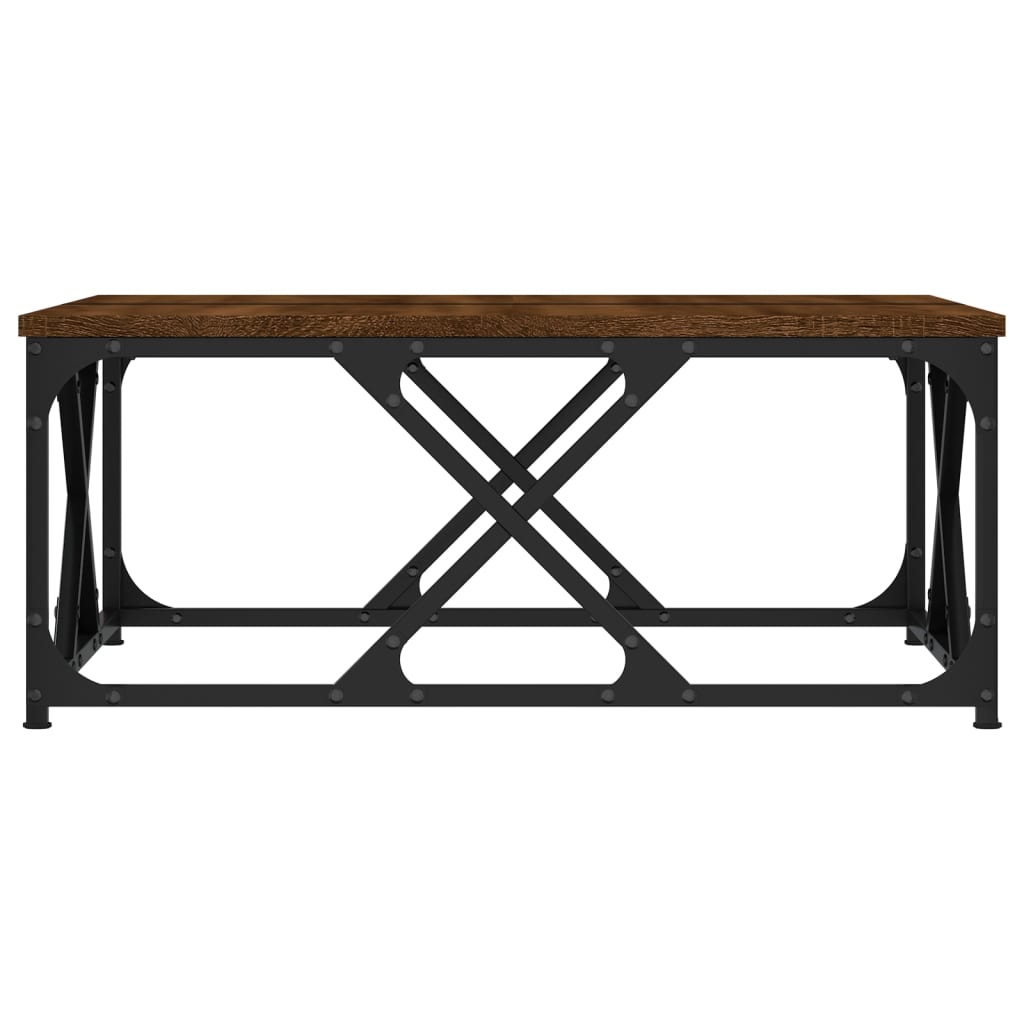 Couchtisch Braun Eichen-Optik 70x70x30 cm Holzwerkstoff