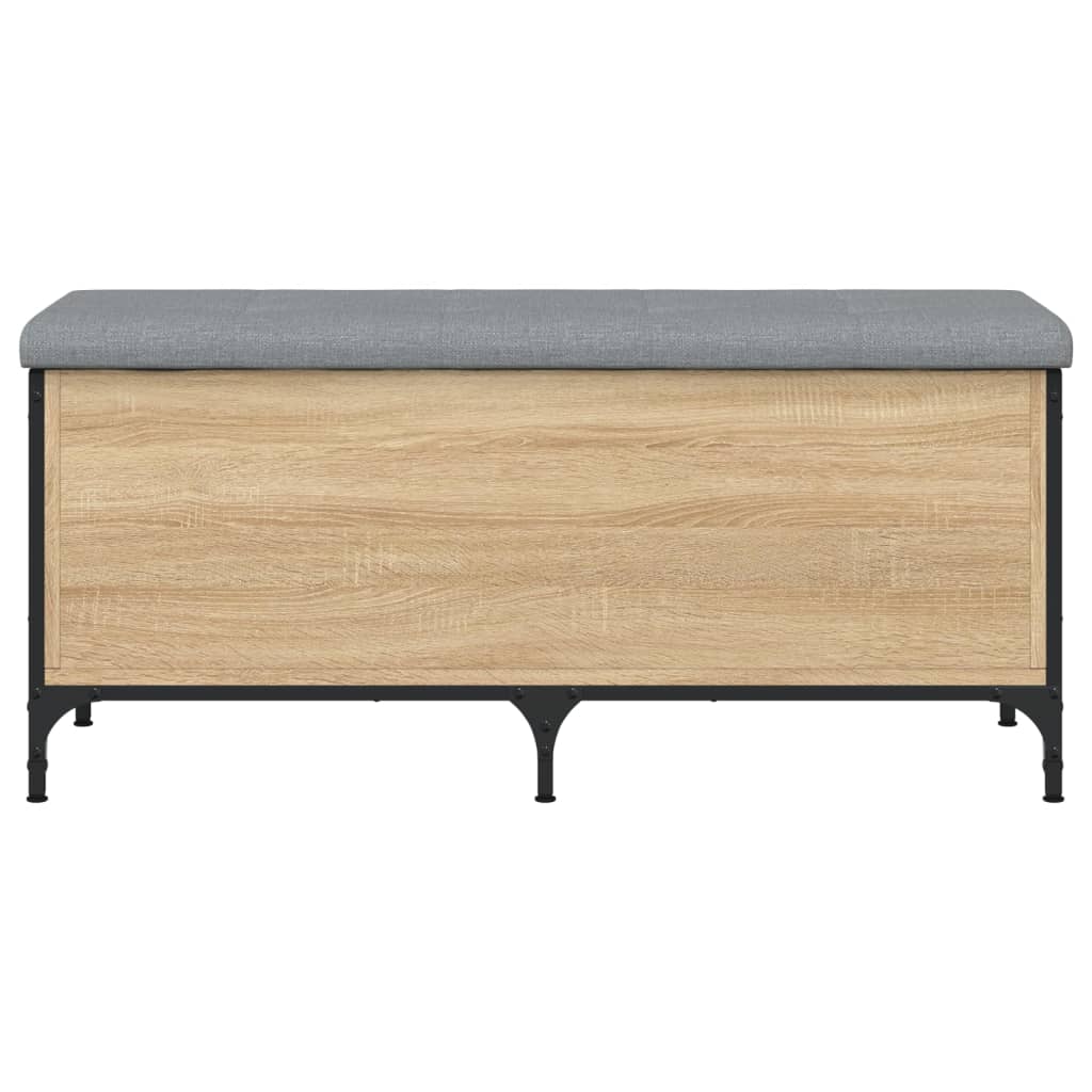 Sitzbank mit Stauraum Sonoma-Eiche 102x42x45 cm Holzwerkstoff