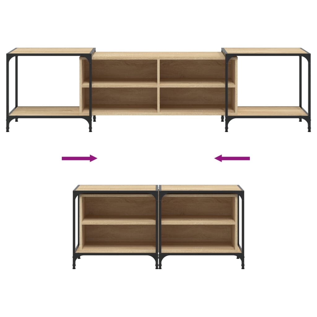 TV-Schrank Sonoma-Eiche 203x37x50 cm Holzwerkstoff