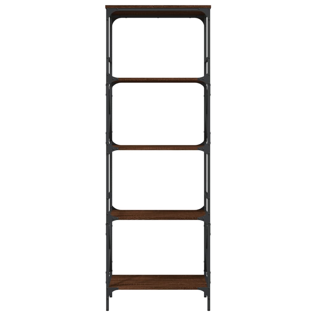 Bücherregal 5 Böden Braun Eiche-Optik 59x35x171cm Holzwerkstoff