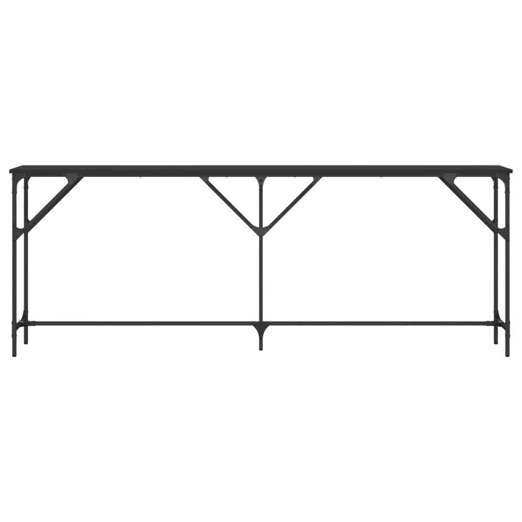 Konsolentisch Schwarz 200x29x75 cm Holzwerkstoff