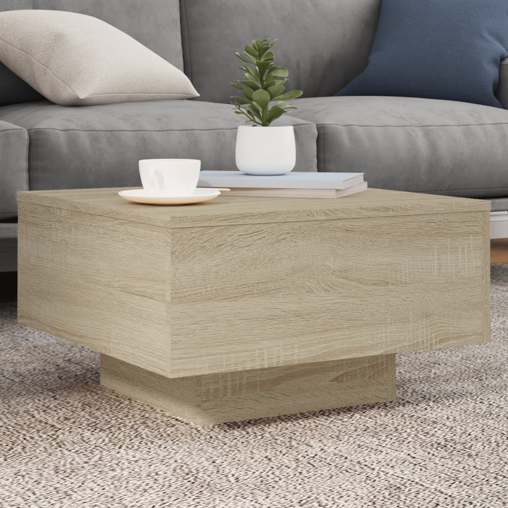 Couchtisch Sonoma-Eiche 55x55x31 cm Holzwerkstoff