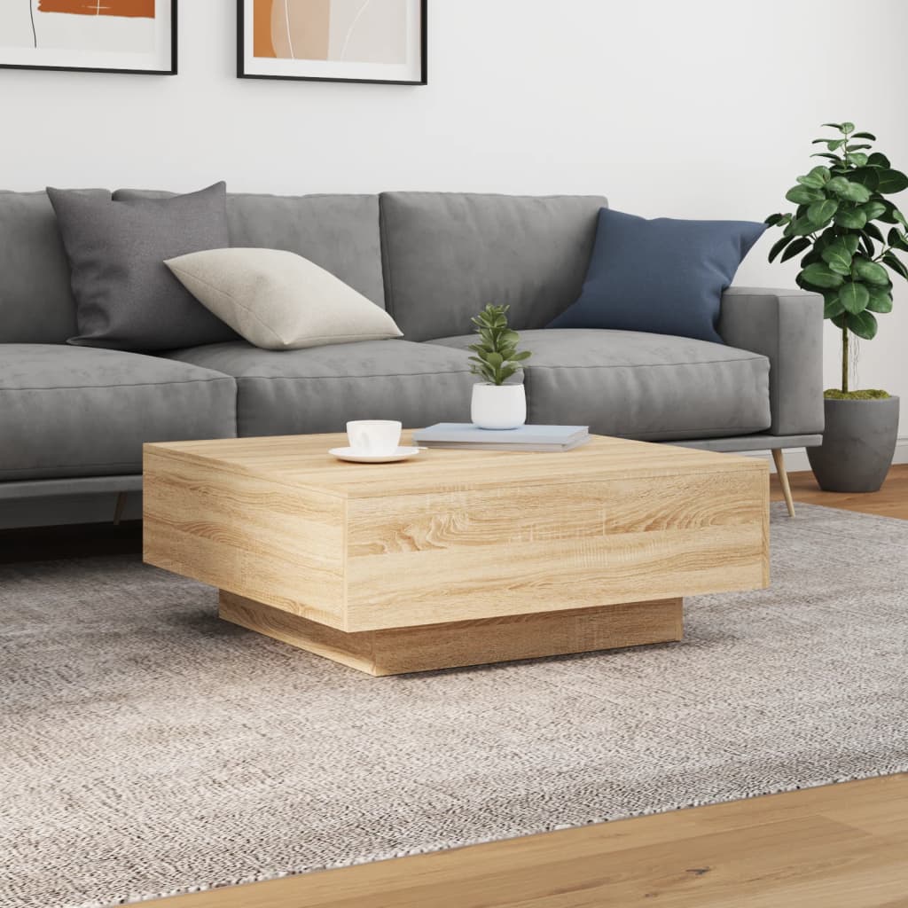 Couchtisch Sonoma-Eiche 80x80x31 cm Holzwerkstoff