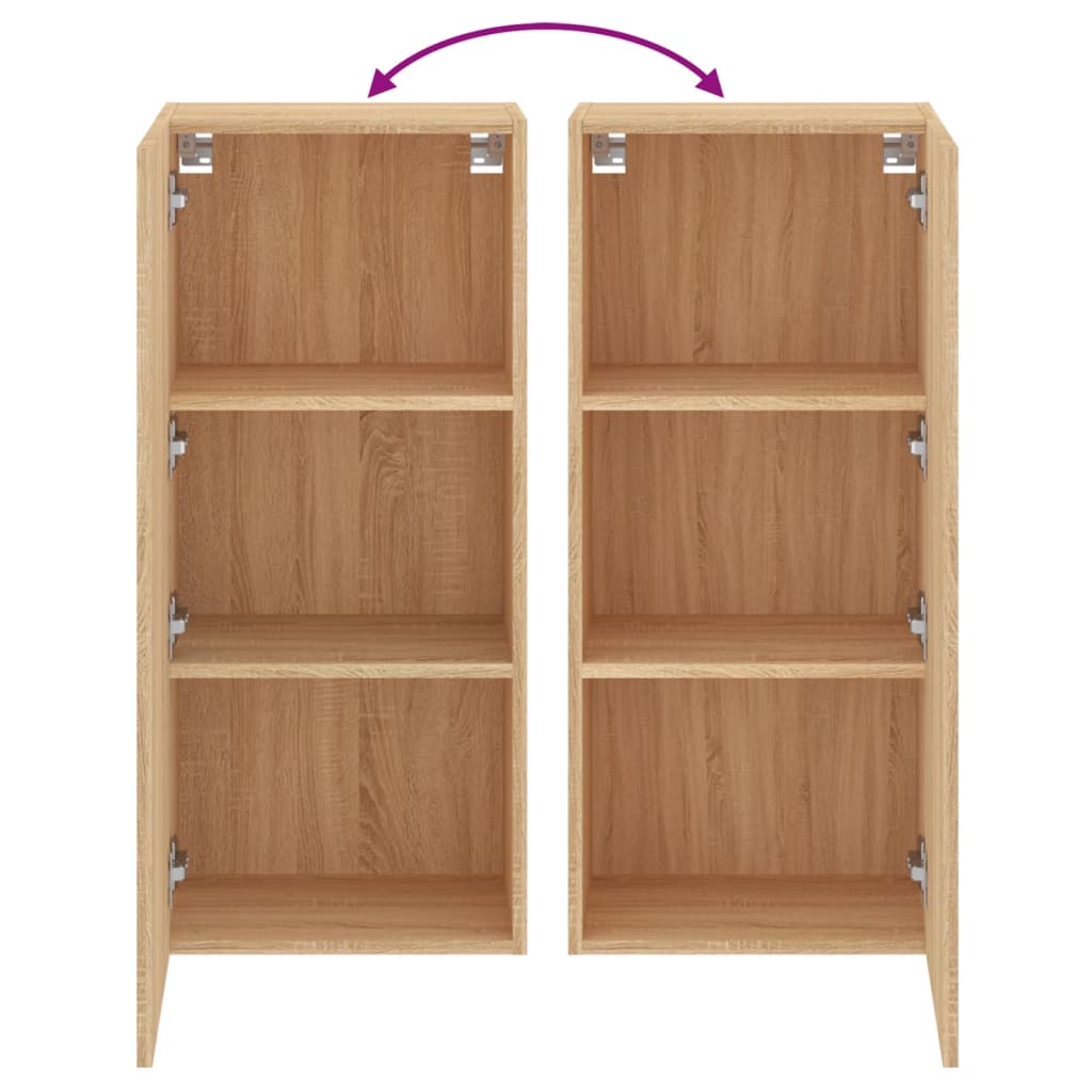 TV-Wandschrank Sonoma-Eiche 40,5x30x90 cm Holzwerkstoff