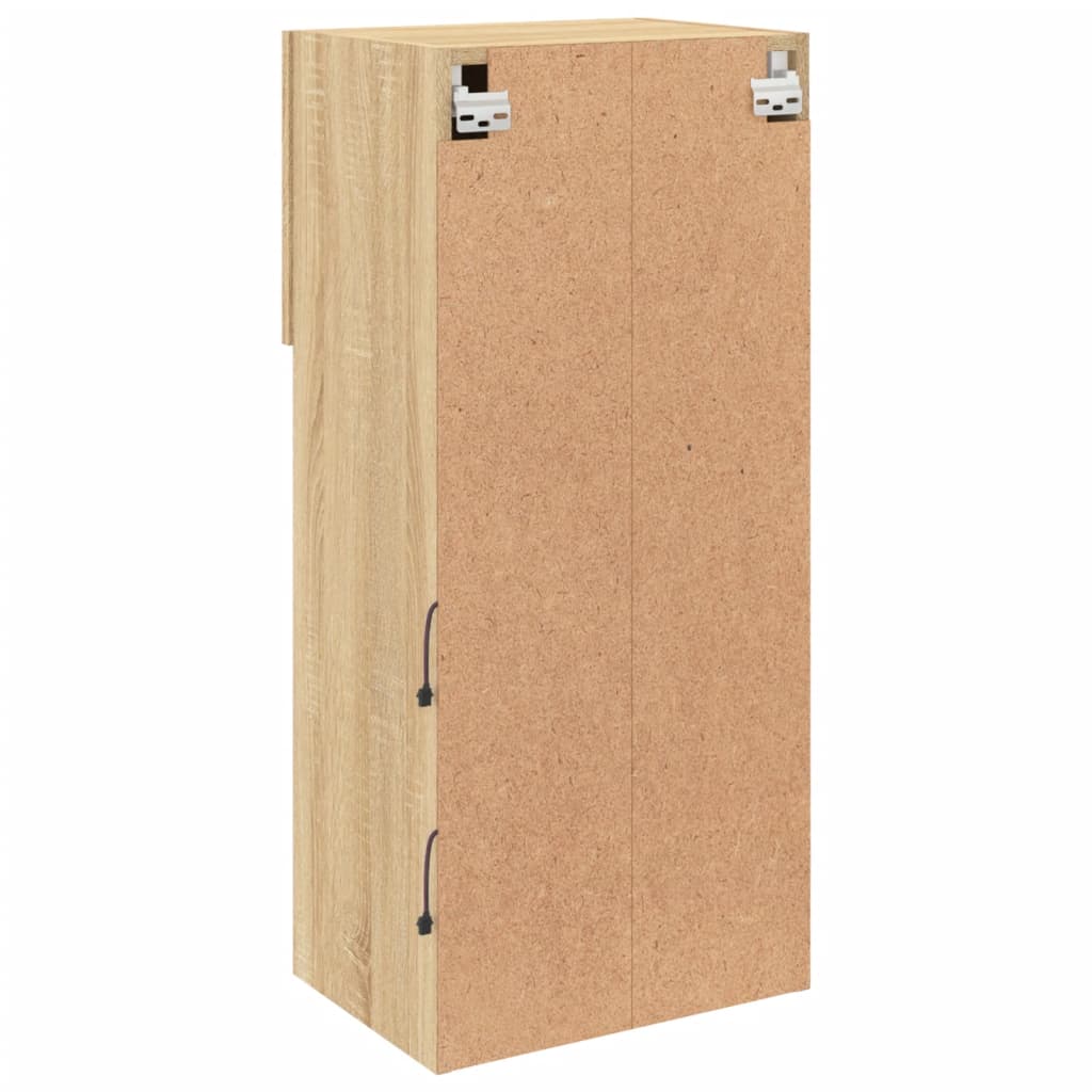 TV-Schrank mit LED-Leuchten Sonoma-Eiche 40,5x30x90 cm