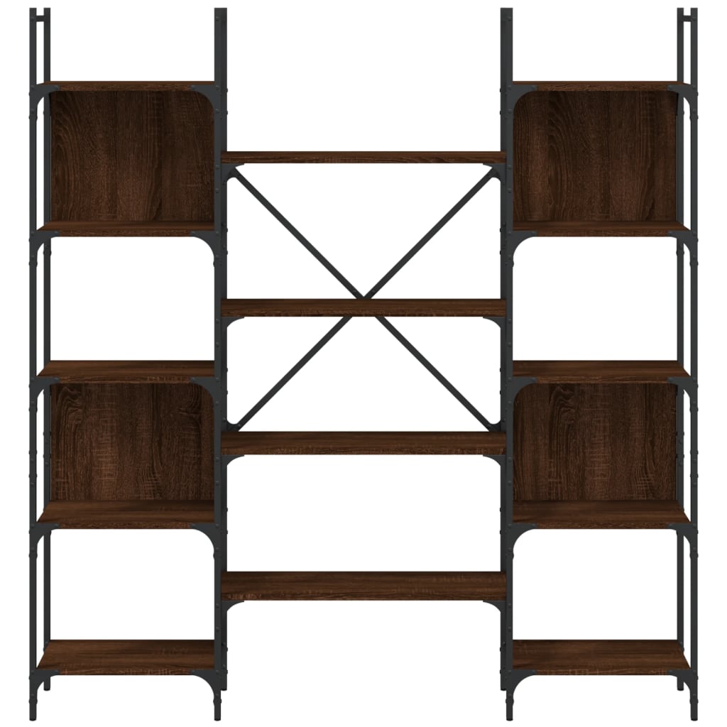 Bücherregal Braun Eichen-Optik 155,5x24x166,5 cm Holzwerkstoff