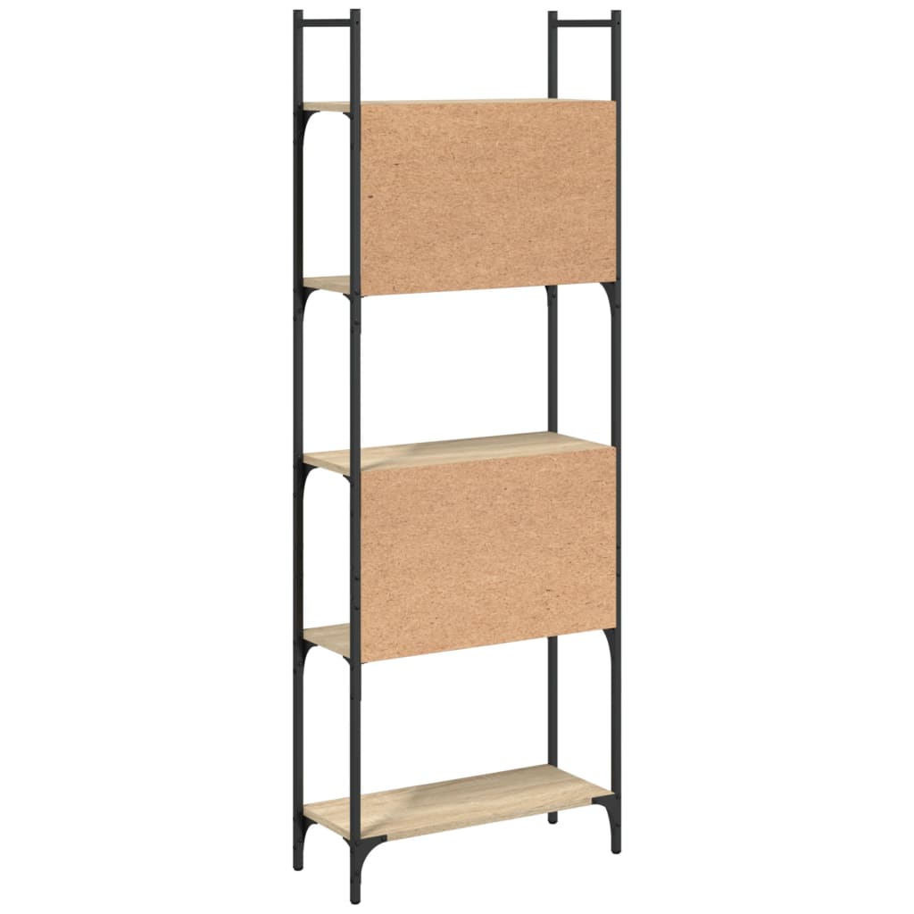 Bücherregal 5 Böden Sonoma-Eiche 60,5x24x166,5 cm Holzwerkstoff