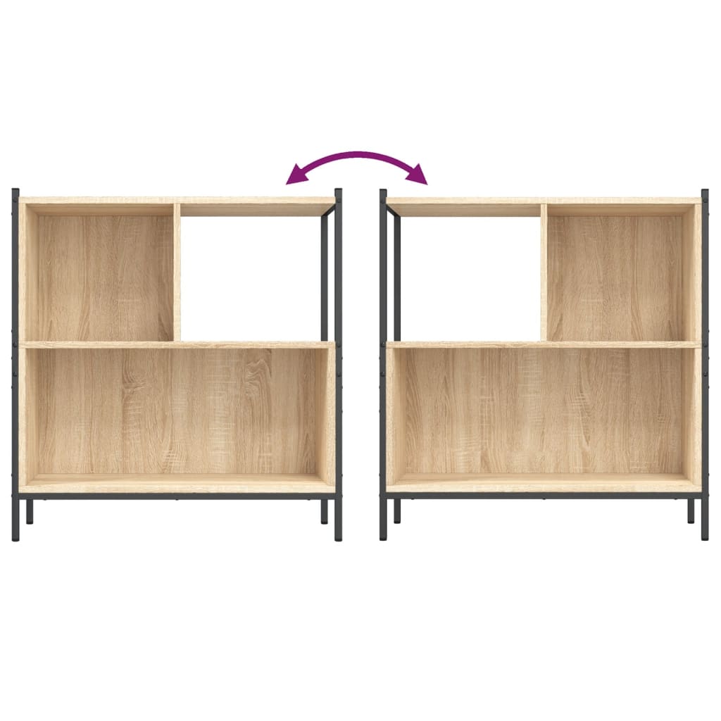 Bücherregal Sonoma-Eiche 72x28x77,5 cm Holzwerkstoff