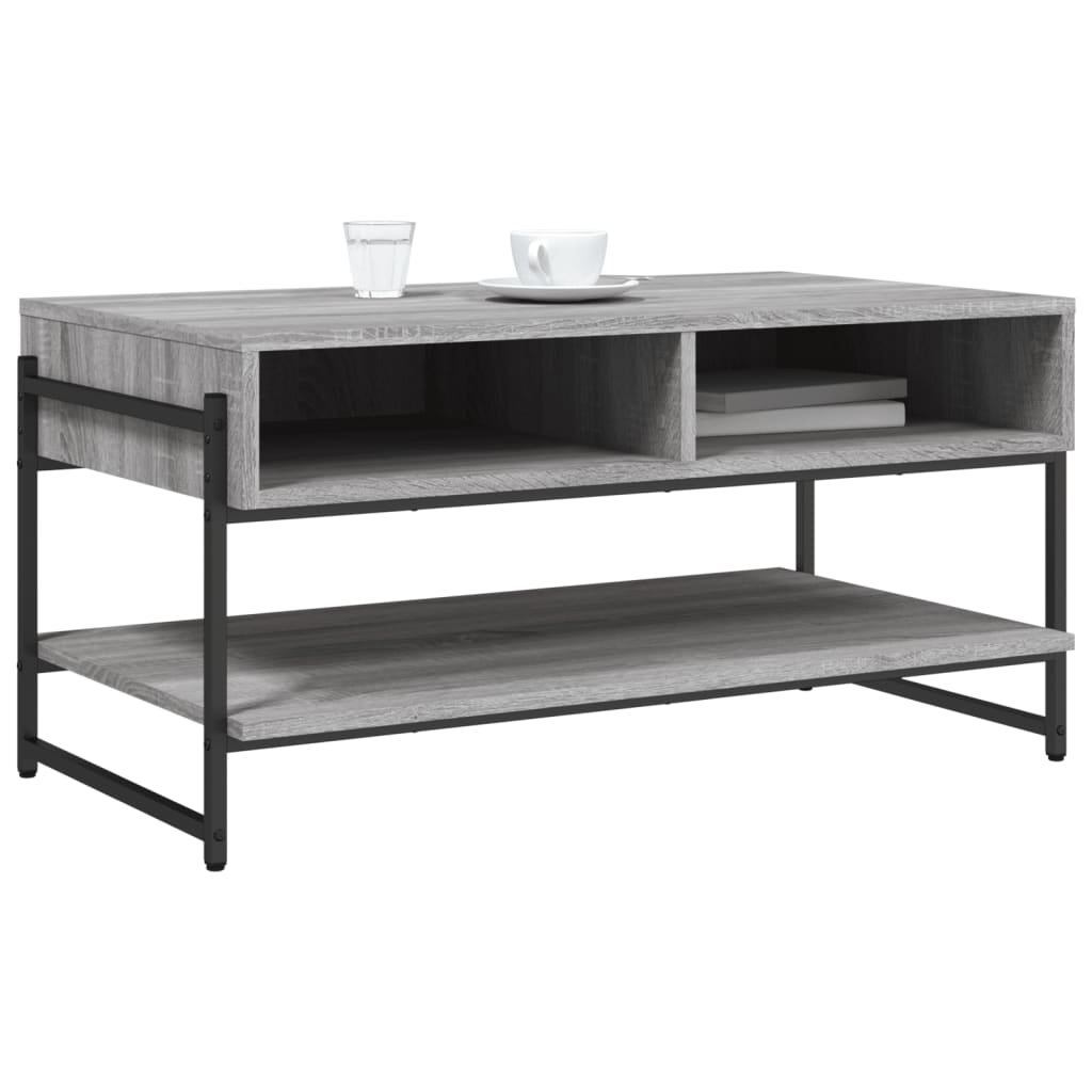 Couchtisch Grau Sonoma 90x50x45 cm Holzwerkstoff