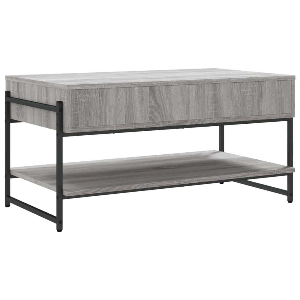 Couchtisch Grau Sonoma 90x50x45 cm Holzwerkstoff