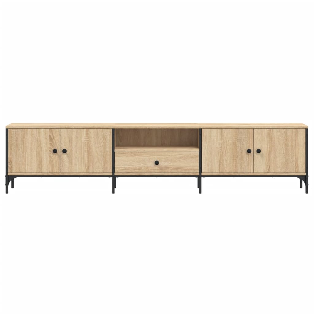 TV-Schrank mit Schublade Sonoma-Eiche 200x25x44cm Holzwerkstoff