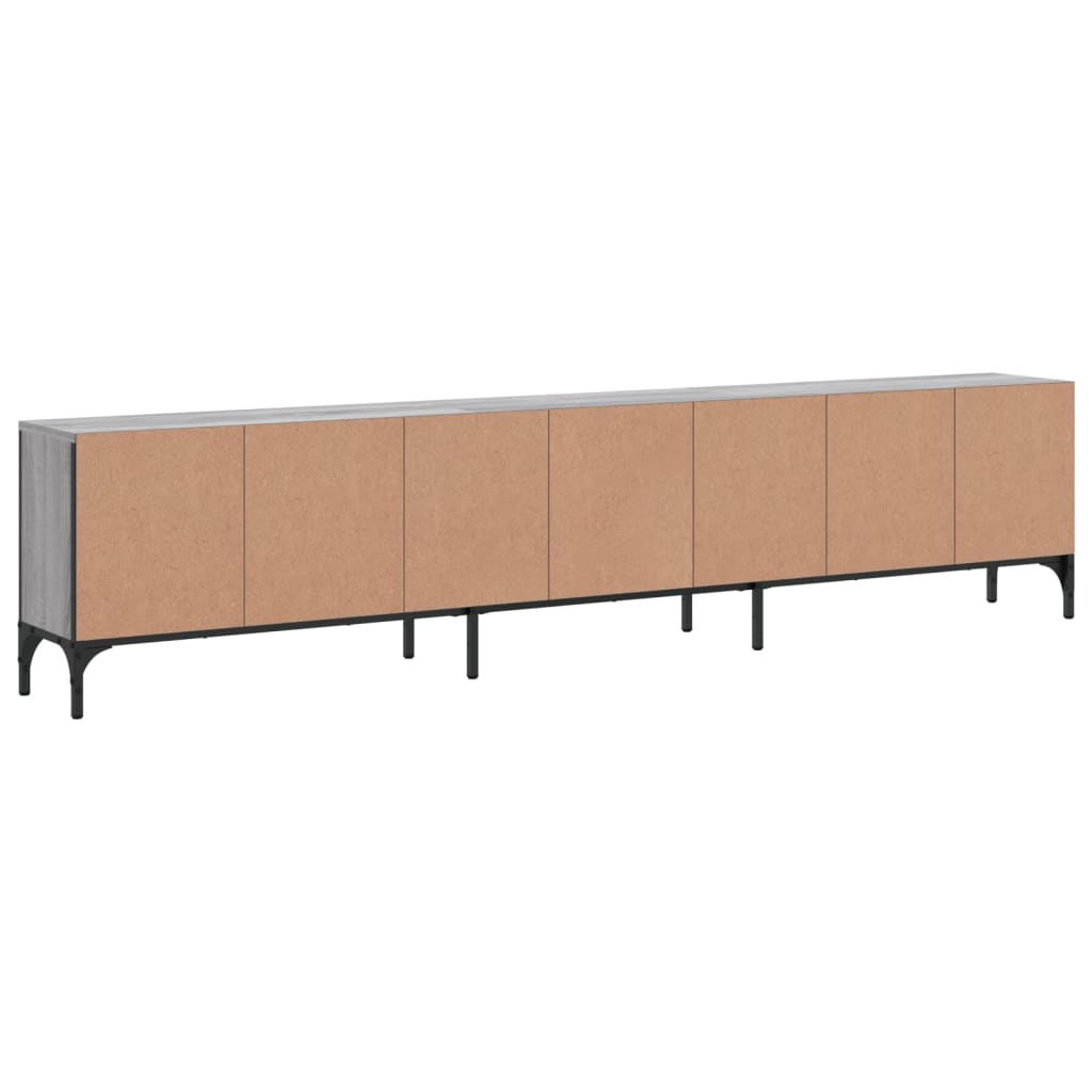 TV-Schrank mit Schublade Grau Sonoma 200x25x44 cm Holzwerkstoff