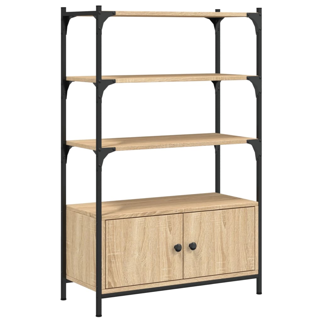 Bücherregal 3 Böden Sonoma-Eiche 70x30x109,5 cm Holzwerkstoff