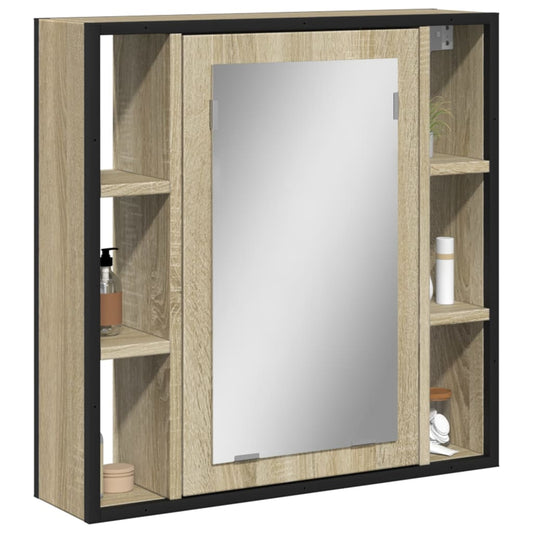 Bad-Spiegelschrank Sonoma-Eiche 60x16x60 cm Holzwerkstoff