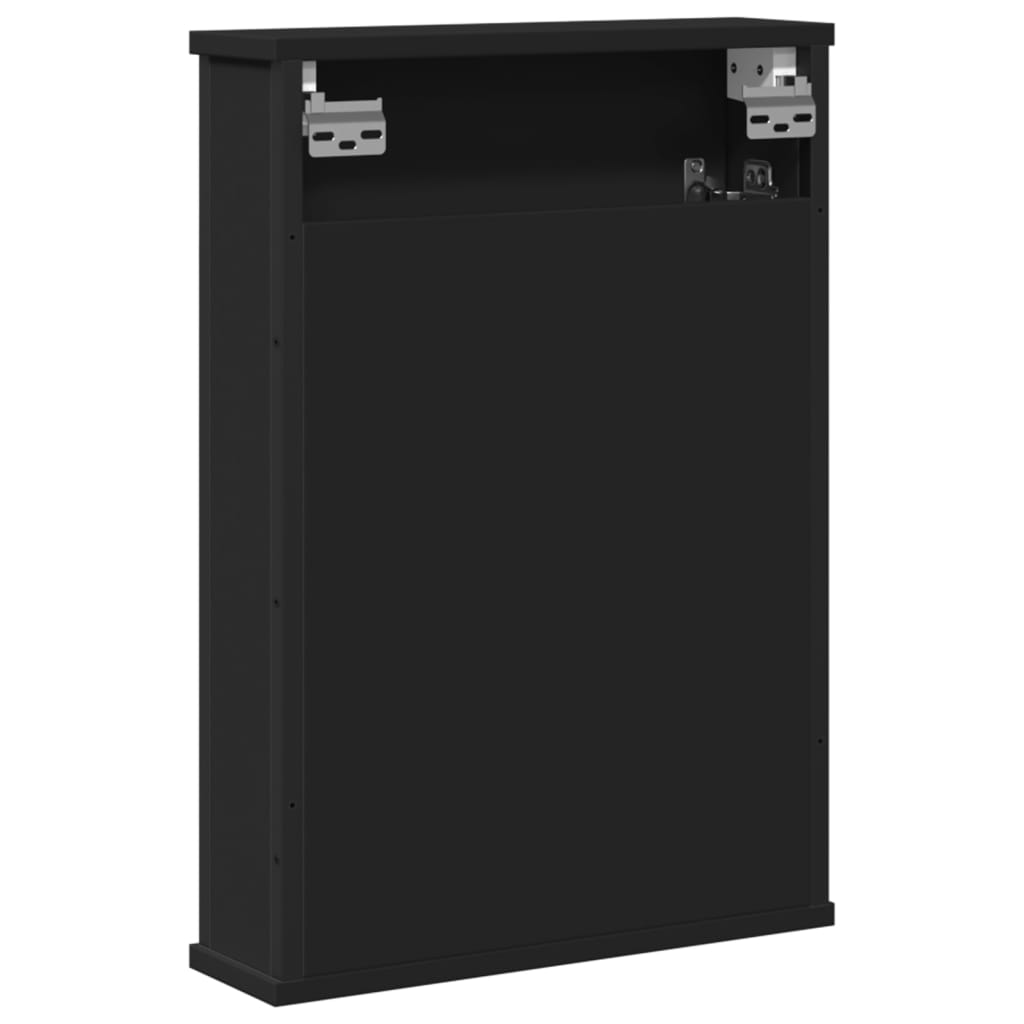 Bad-Spiegelschrank Schwarz 42x12x60 cm Holzwerkstoff