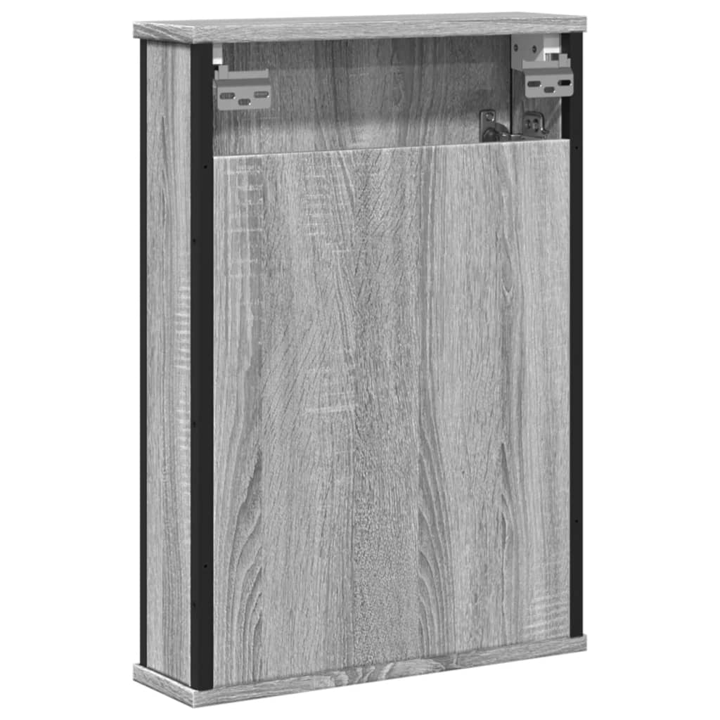 Bad-Spiegelschrank Grau Sonoma 42x12x60 cm Holzwerkstoff