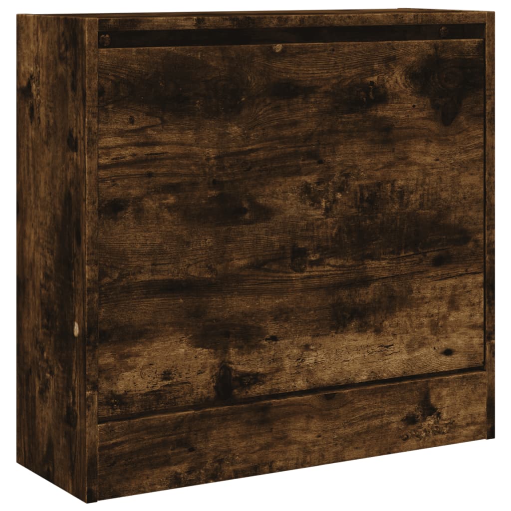 Schuhschrank Räuchereiche 60x21x57 cm Holzwerkstoff