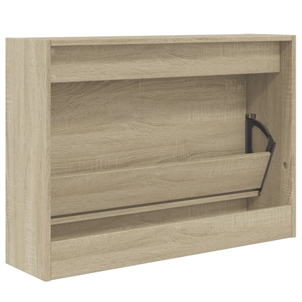 Schuhschrank Sonoma-Eiche 80x21x57 cm Holzwerkstoff