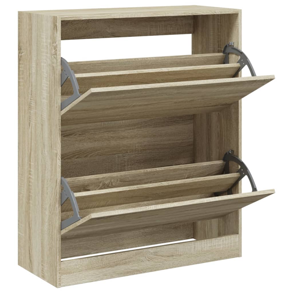 Schuhschrank Sonoma-Eiche 80x34x96,5 cm Holzwerkstoff