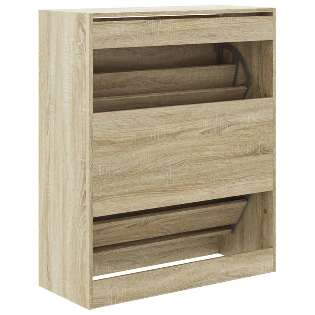 Schuhschrank Sonoma-Eiche 80x34x96,5 cm Holzwerkstoff