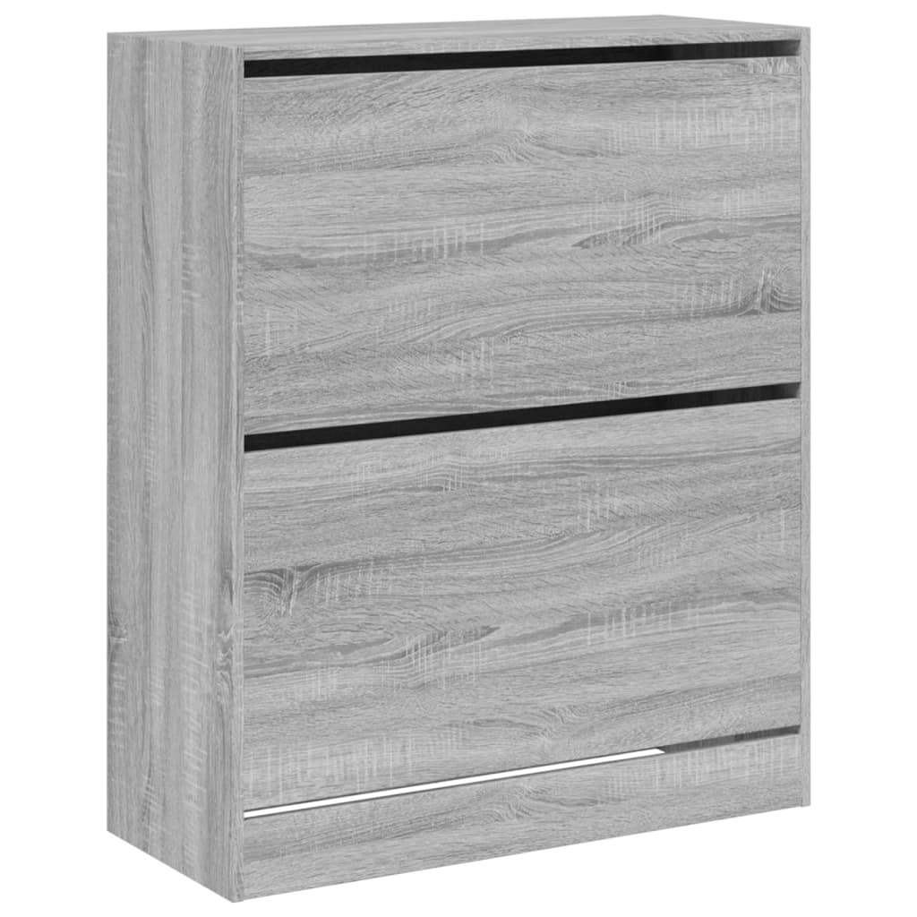 Schuhschrank Grau Sonoma 80x34x96,5 cm Holzwerkstoff