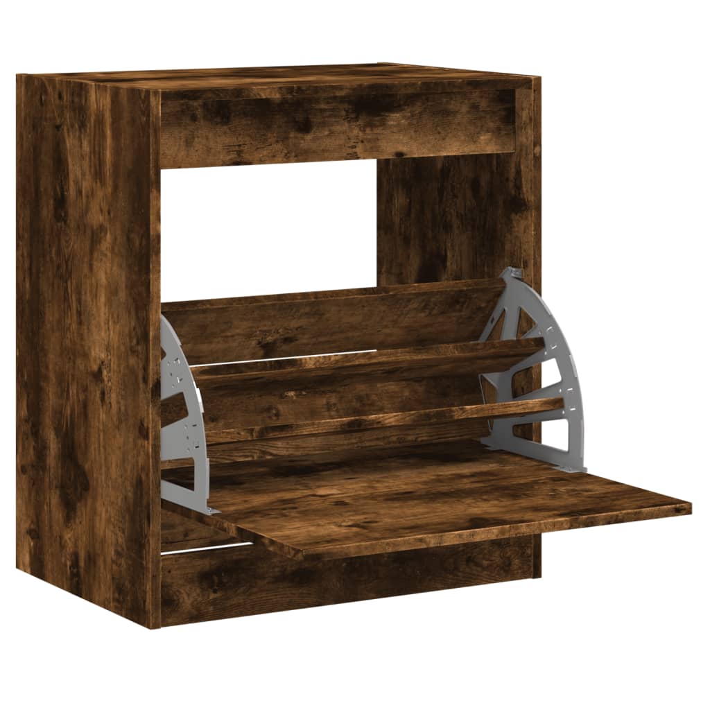 Schuhschrank Räuchereiche 60x42x69 cm Holzwerkstoff