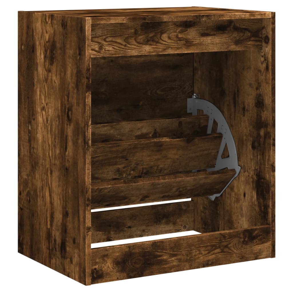 Schuhschrank Räuchereiche 60x42x69 cm Holzwerkstoff